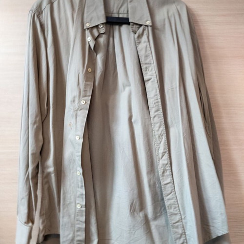 Harrods modern men's shirt beige/khaki very light size L used