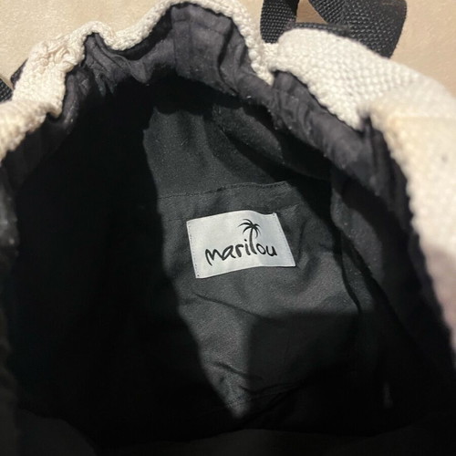 Marilou fabric beach bag like new, beige