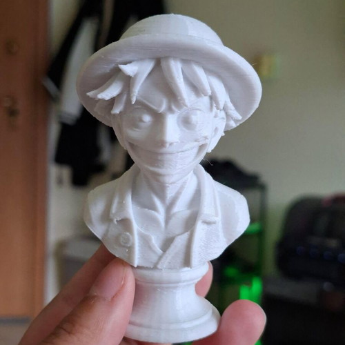 Luffy 3D Printed Figure like new, biodegradable PLA