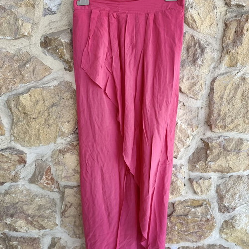 Magenta Wrap Style Maxi Skirt size L, like new