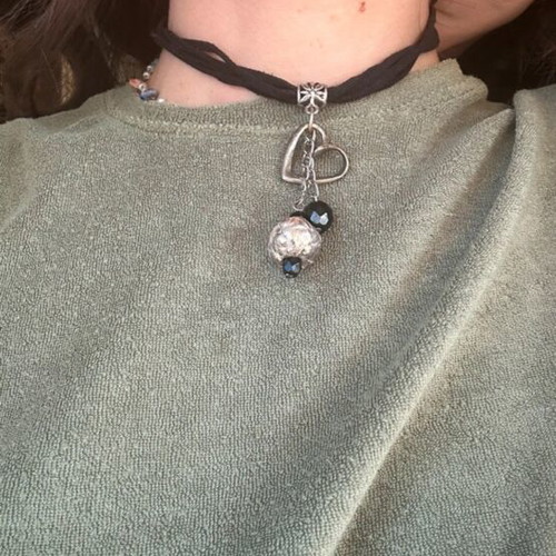 Choker necklace and long necklace like new, sold together