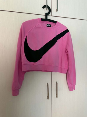 Nike crop top sweatshirt like new, pink, size M