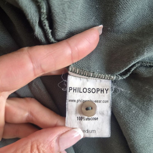 Philosophy khaki midi dress size M like new