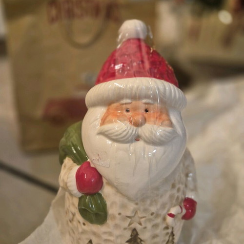 Santa Claus cookie jar 16×14 Vicko unused