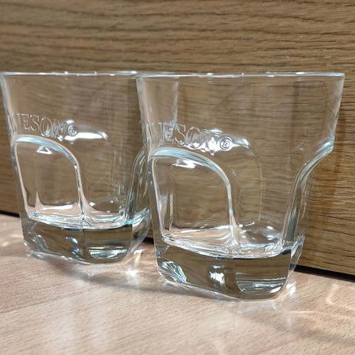 Jameson Irish Whiskey set of two promotional glasses used