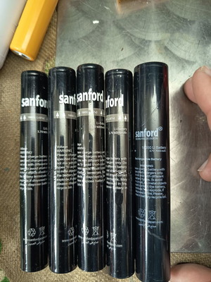 Sanford 18650 Batteries Pack of 5 Used, 3.7V 6000mAh and 7000mAh