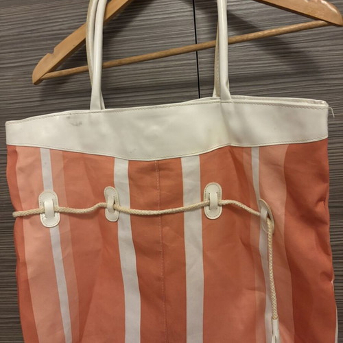 Beach bag used, shoulder type, orange