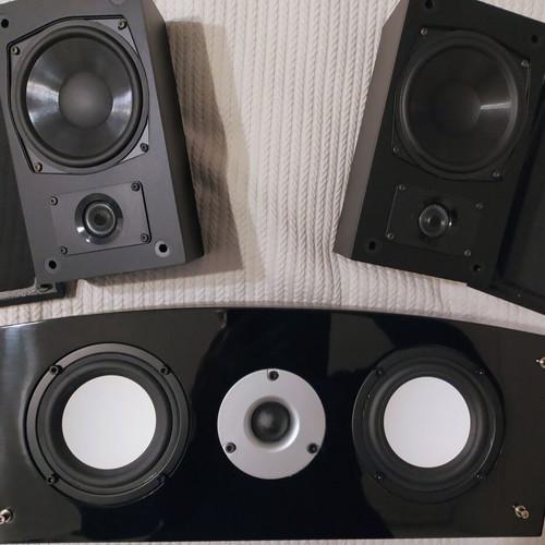Audioline 80W central speaker with two DALI satellite speakers like new