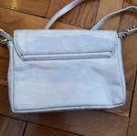 Silver crossbody bag like new, disco style for night out