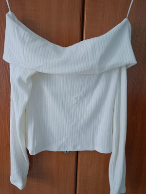 Stradivarius blouse white like new, size S