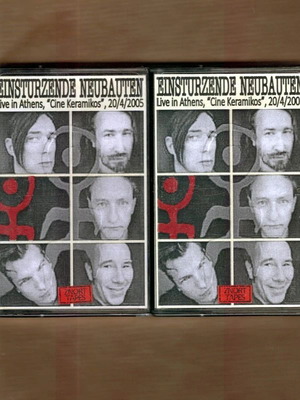 Einsturzende Neubauten διπλή κασέτα Live in Athens Cine Keramikos 20/4/2005