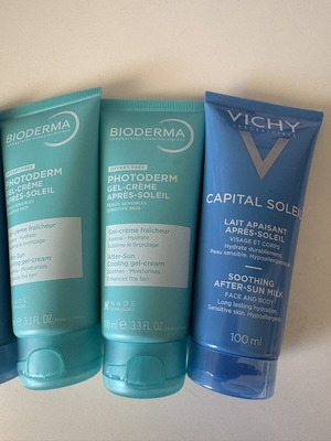 After Sun Vichy and Bioderma set 4x100 ml new