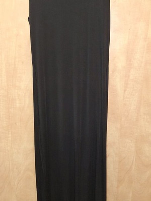 Maxi dress women's sleeveless with slit Celestino like new, black, size M