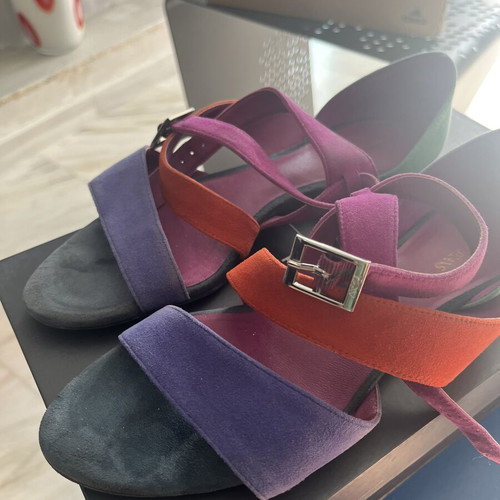 Armani Jeans sandals size 38 like new, multicolor