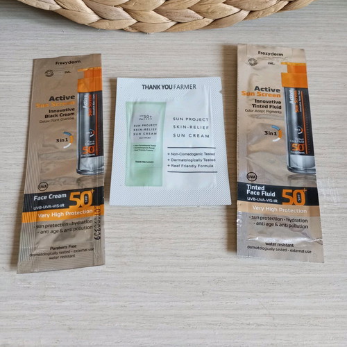 Unisex summer skincare set new with sunscreen and gifts