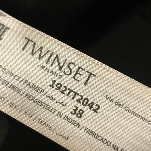 Twinset dress with sequins new, size M 38 10, black and silver