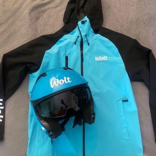 Wolt helmet XL and summer jacket large used set