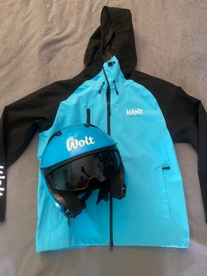 Wolt helmet XL and summer jacket large used set