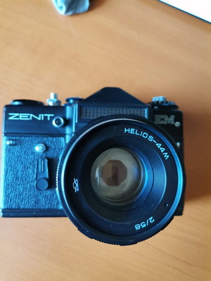 Zenit EM retro camera used with Helios-44M lens