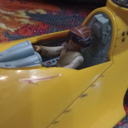 Star Wars Naboo Starfighter used with Anakin figure