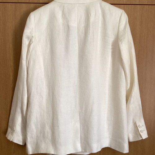Autograph Pure Linen Ecru Blazer new, timeless chic
