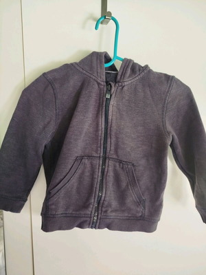 Boy's sweatshirt jacket used, blue, size 104 cm