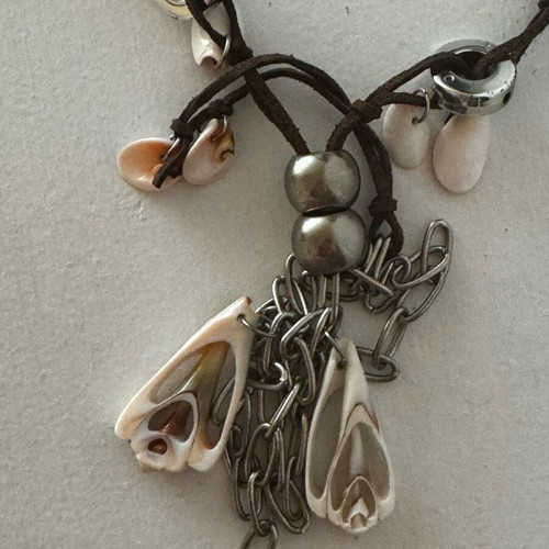 Long necklace summer with shells and chains new