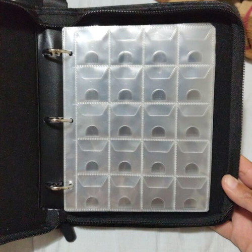 Premium coin binder new, holds 200 coins with expandable pages