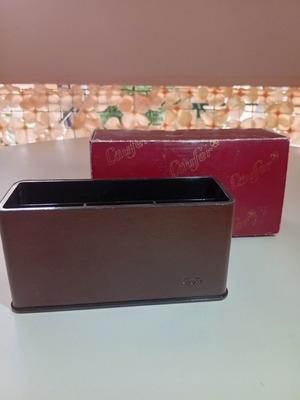 Läufer Monza Briefständer premium German leather desk organizer new
