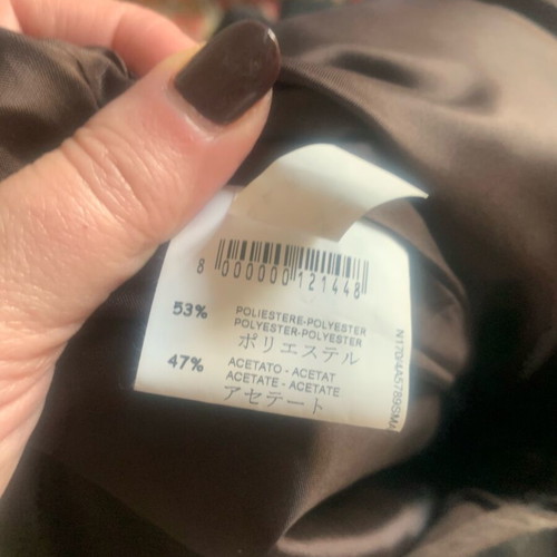 Celestino satin skirt XL brown like new