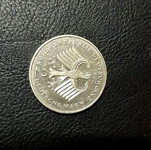 Πωλειται νομισμα 2 Μαρκα 1949-1979 Δρ Κουρτ Σουμάχερ. 30ή επέτειος