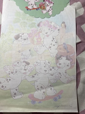 Vintage dog stationery collection like new, 3 sheets 3 envelopes