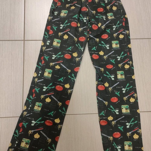 Chef pants used with cooking designs size small black
