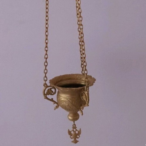 Incense Burner Antike 55 cm used, copper