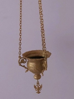 Incense Burner Antike 55 cm used, copper