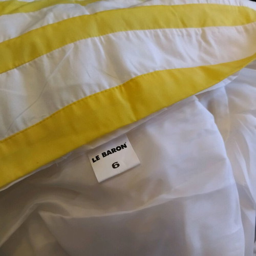 Le Baron summer dress for girl 6 years like new, white and yellow