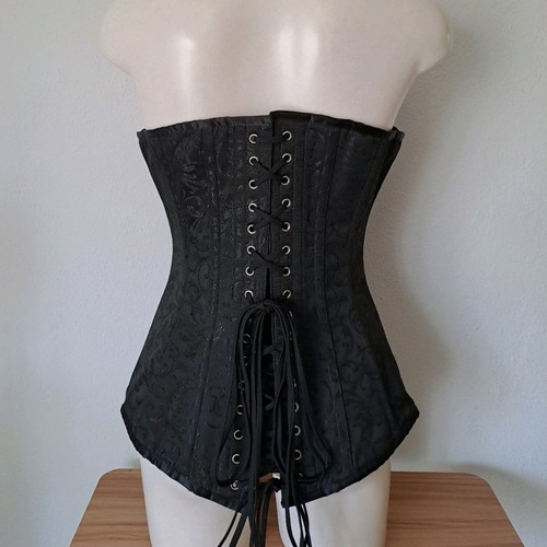 Punkrave corset size 28 new, black goth overbust