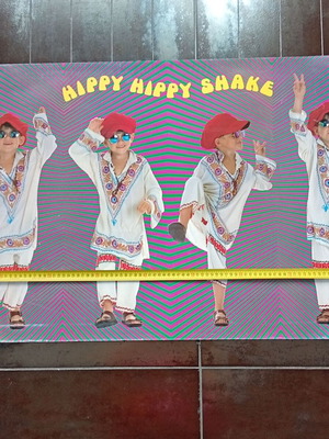 Hippy Hippy Shake poster 90x60cm with minor wear