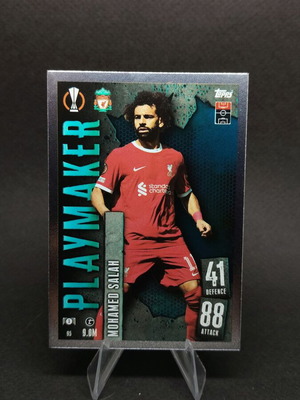 Συλλεκτική κάρτα Mohamed Salah Playmaker σαν καινούργιο, Topps Match Attax Liverpool FC
