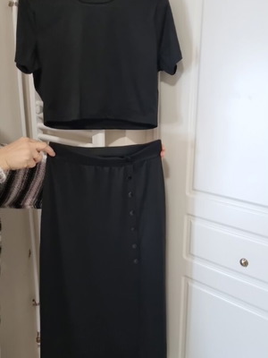 Γυναικείο σετ αφόρετο, μέγεθος medium, μαύρο