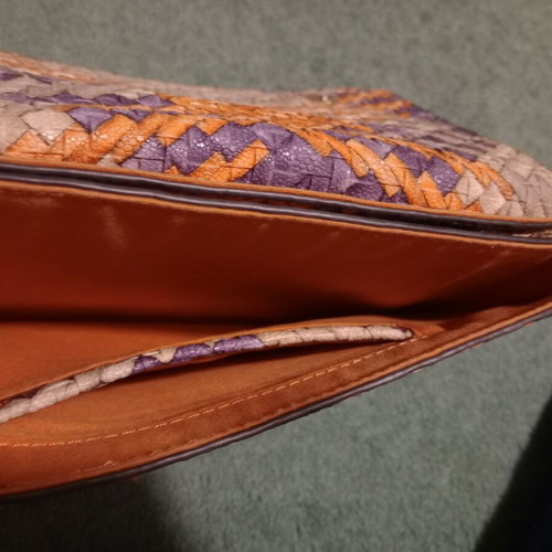 KEM envelope bag like new, crossbody, gray multicolor