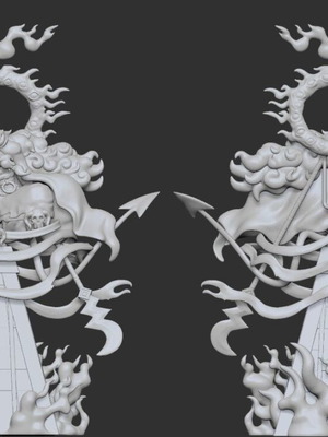 One Piece Saint Nerona Imu figure 30 cm unpainted