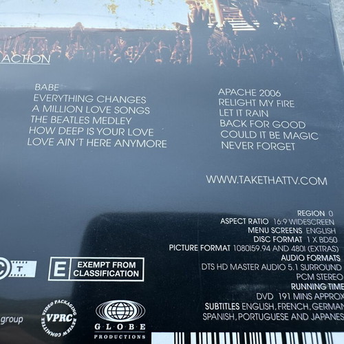 Take That The Ultimate Tour 2006 Blu-Ray like new