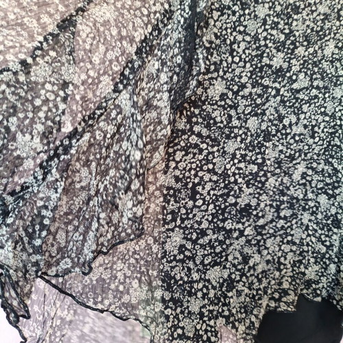 Motivi floral midi dress like new, black with white pattern