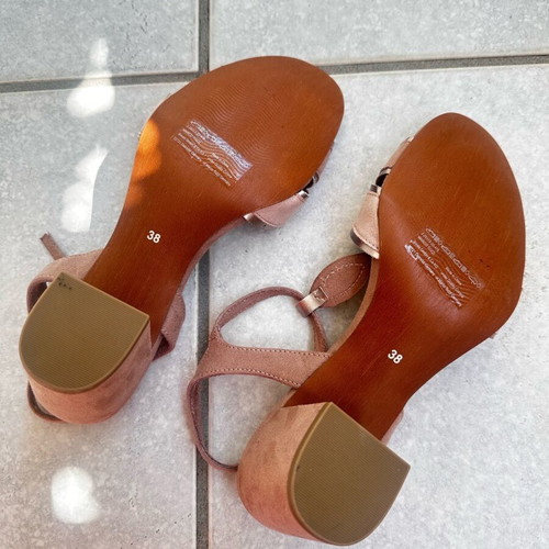 Marco Tozzi Women's Sandals with Chunky Low Heel in Beige New