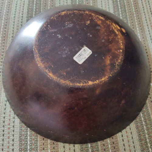 Wooden deep platter used, 30 cm diameter