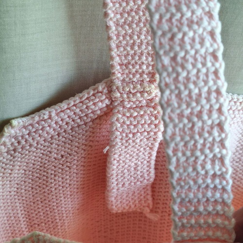Vintage 80s Pink Cotton Knit Top Medium like new