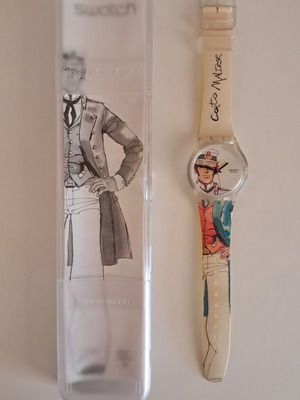 Swatch Corto Maltese ρολόι σαν καινούργιο, unisex, άσπρο