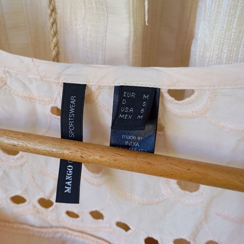 Dress pastel peach Mango like new, airy and cool