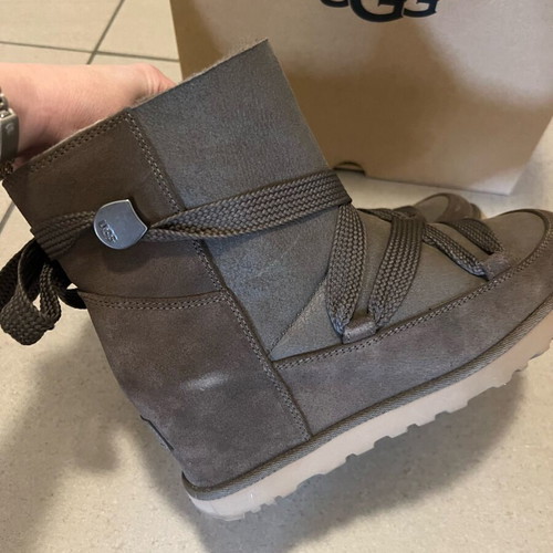 Ugg Australia platform ankle boots like new, gray, size 37